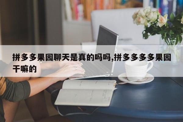 拼多多果园聊天是真的吗吗,拼多多多多果园干嘛的